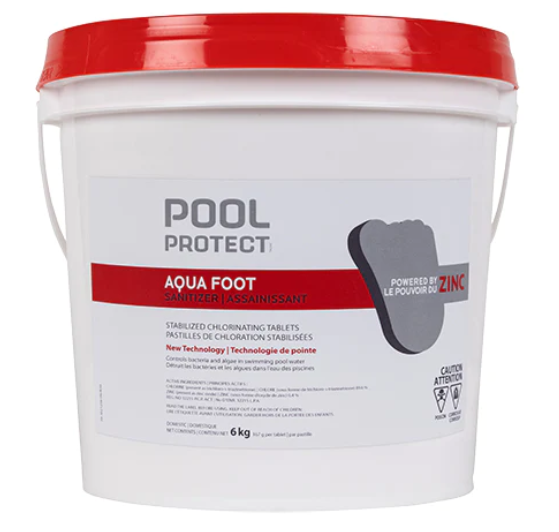 Aqua Foot 10KG - Stabilized Chlorine Pucks with Algaecide